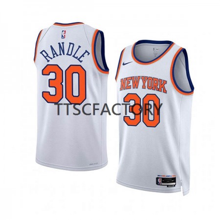 Maglia NBA New York Knicks Julius Randle 30 Nike 2022-23 Association Edition Bianco Swingman - Uomo